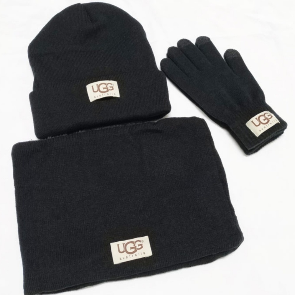 🎁🆕️Hat Scarf Glove UGG Gift Set Fleece Lining - Picture 6 of 7